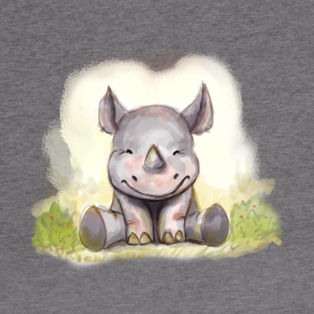 Baby Rhino by Artofokan